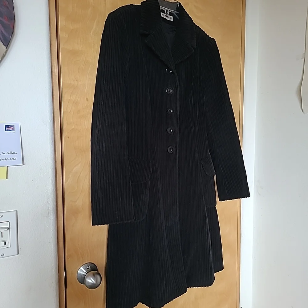 Bebe Vintage black trench coat sz S 38 high quality - Picture 3 of 8